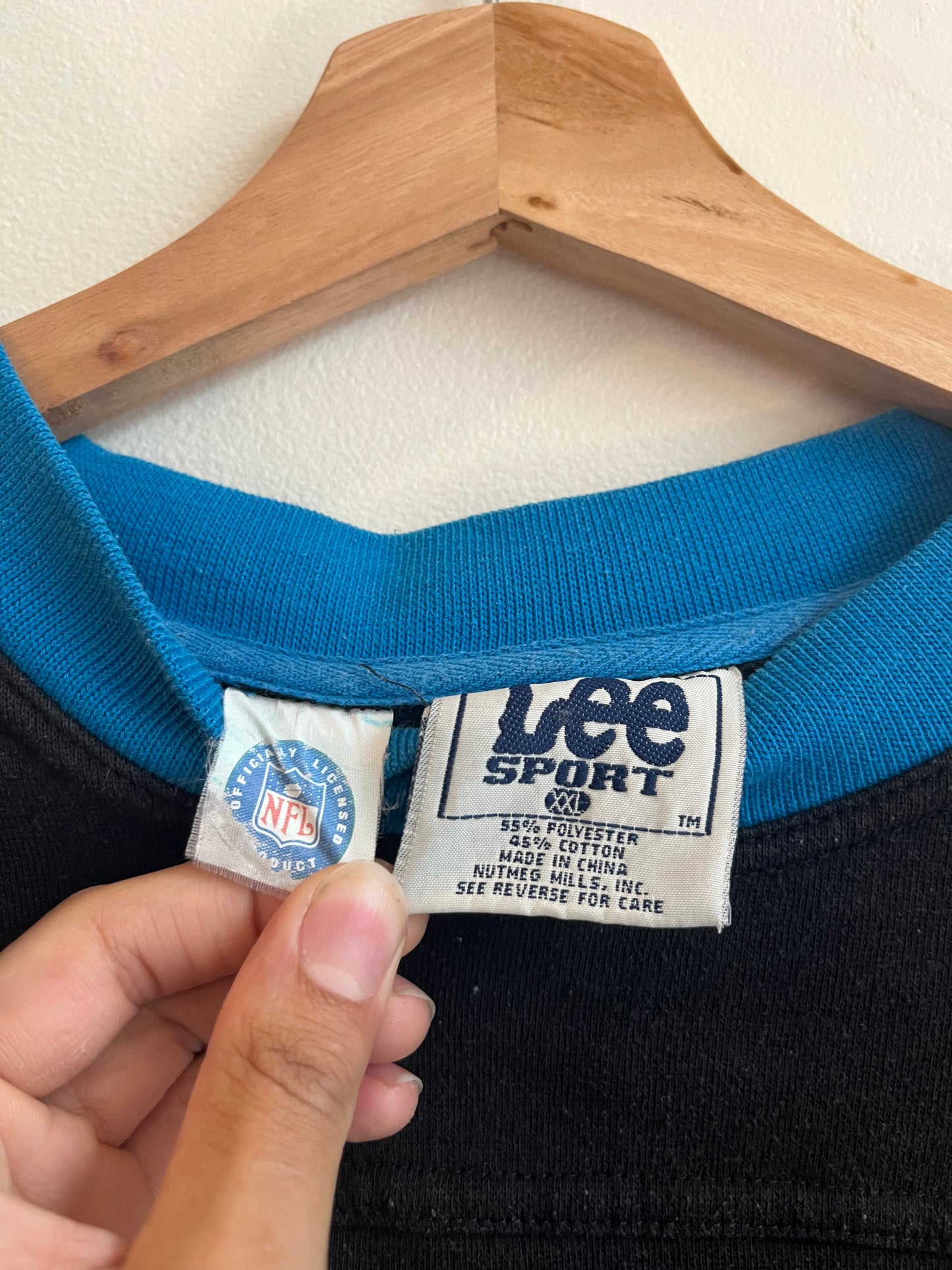 90s Carolina Panthers Lee Sport Embroidered Crewneck (XXL)