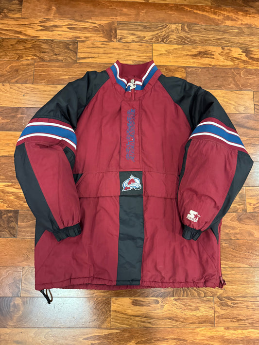 90s Colorado Avalanche Vintage NHL Starter Puffer Jacket (XL)