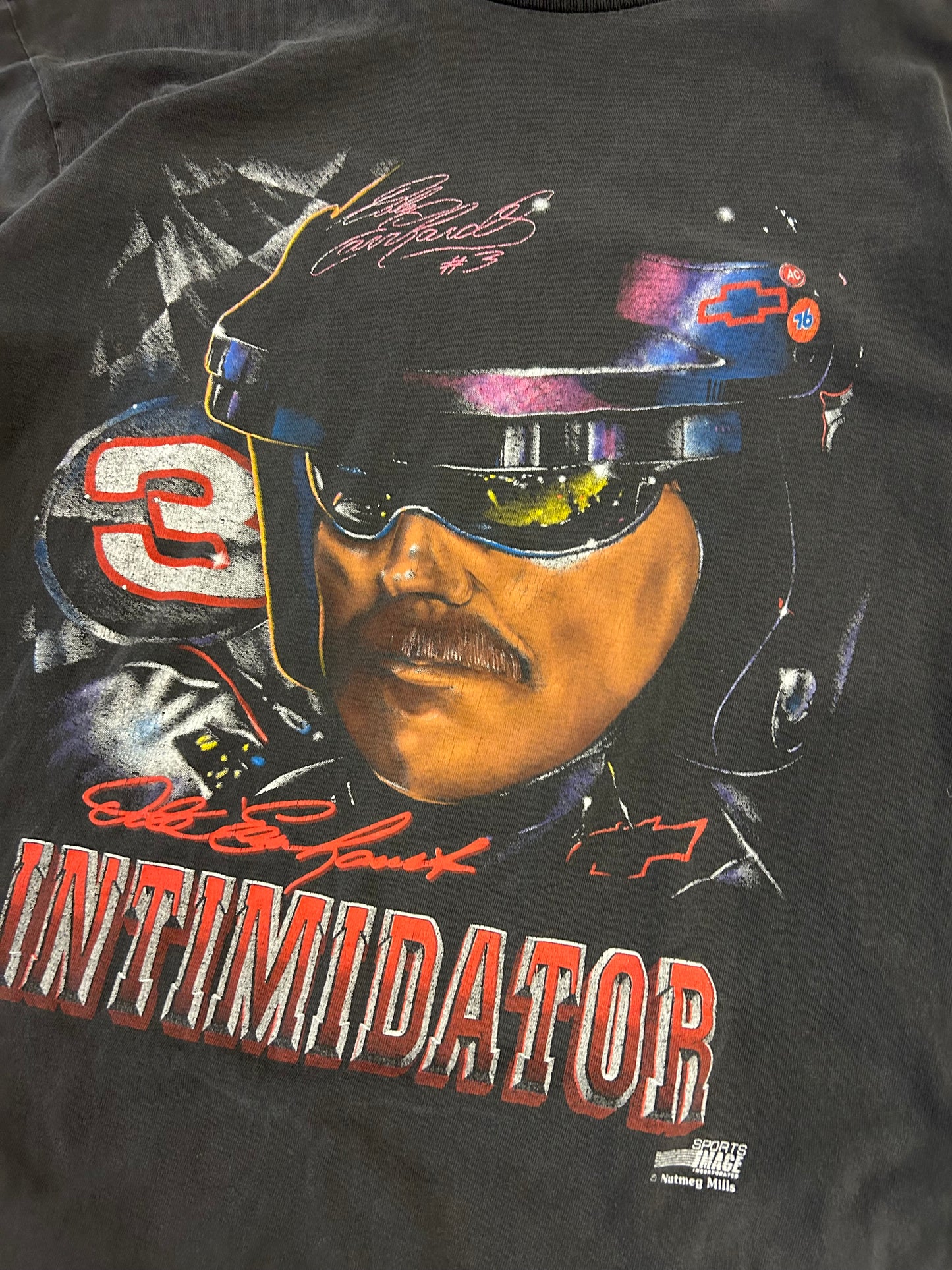 90s Dale Earnhardt Big Face Nutmeg Tee (L)