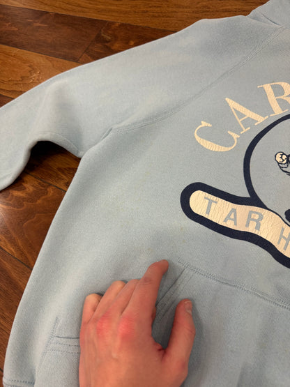 80s University Of North Carolina (UNC) Tar Heels Vintage Hoodie (M)