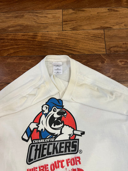 2000s Charlotte Checkers Promo Hockey Tee (XXL)