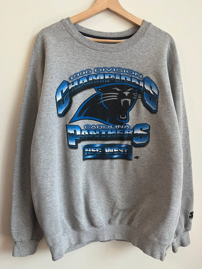 1996 Carolina Panthers NFC West Starter Crewneck (XL)