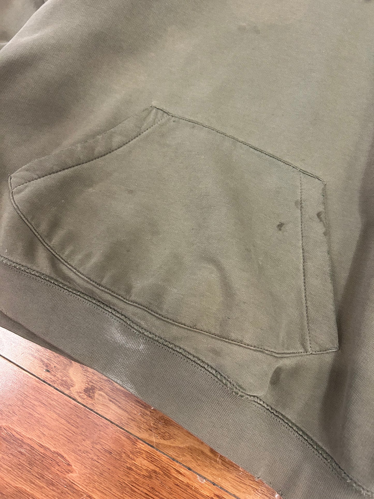 00s Nike Distressed Olive Green Hoodie (L)