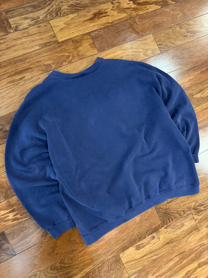 90s Nike Navy Essential Swoosh Crewneck (XL)