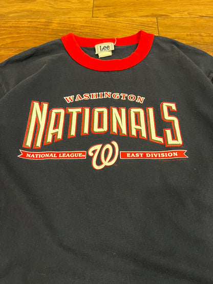 2005 Washington Nationals Vintage Ringer MLB Tee (L)