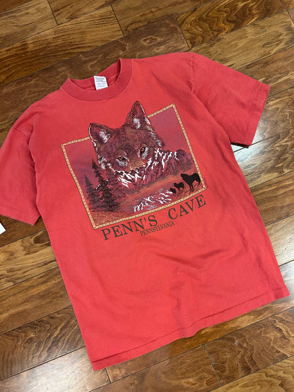 90s Penn's Cave Nature Tee (L)