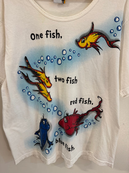 1990s Dr. Suess Fish Women's Tee (M)