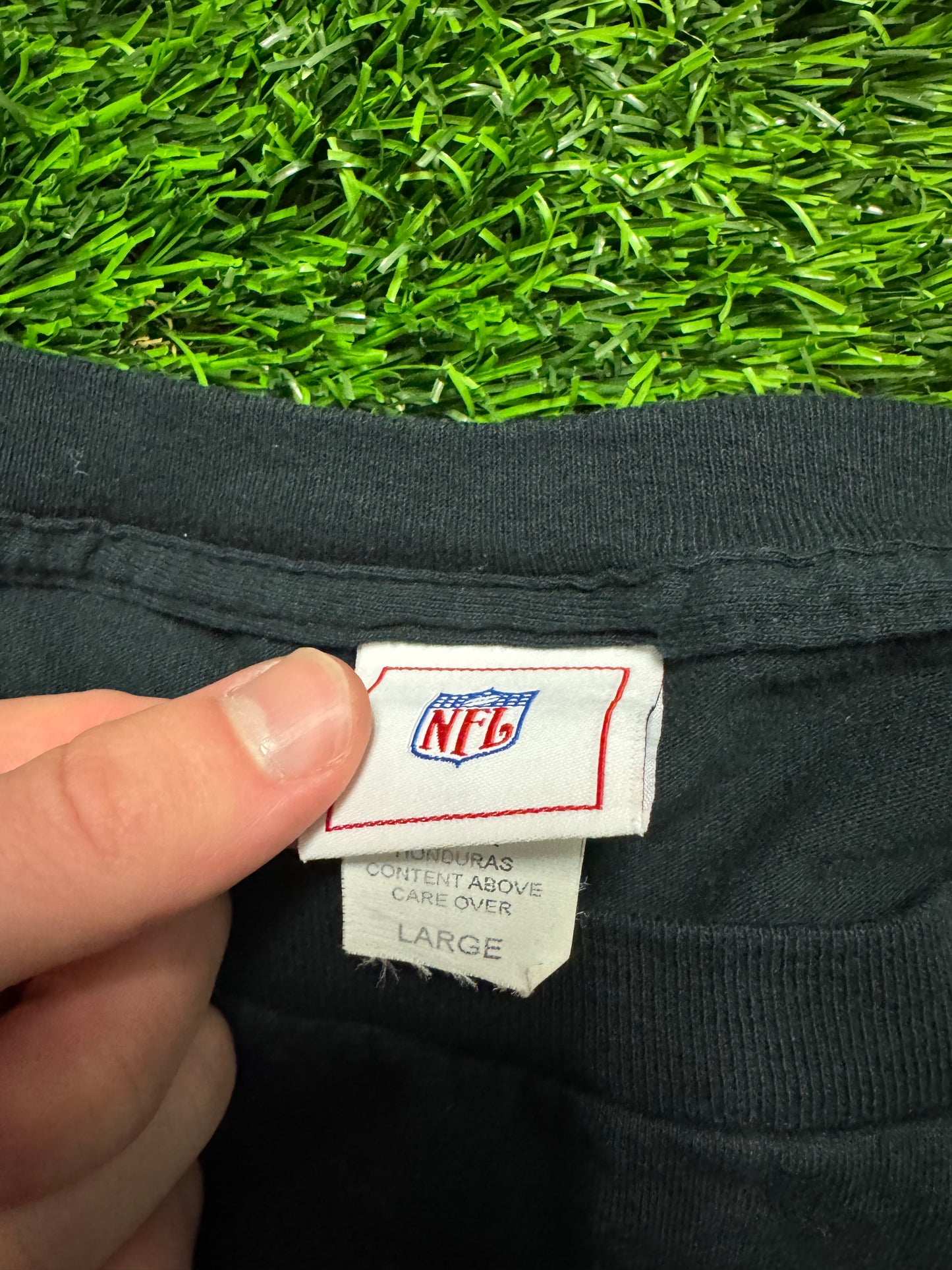 2003 Carolina Panthers Spell Out Long Sleeve Vintage Shirt (L)