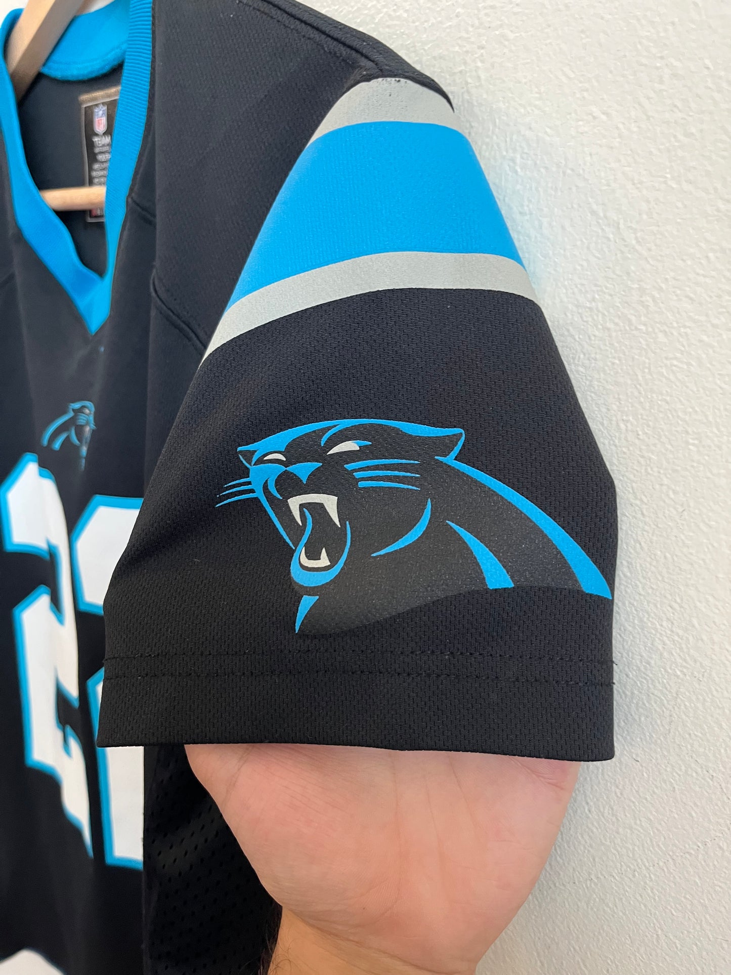 2010s Carolina Panthers Christian McCaffery Jersey NFL (Youth M)