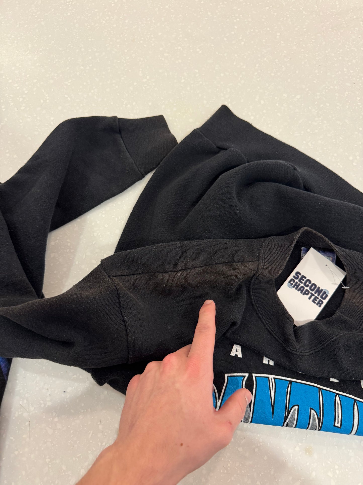 1993 Carolina Panthers Spectator Sportswear Spell Out Crewneck (M)
