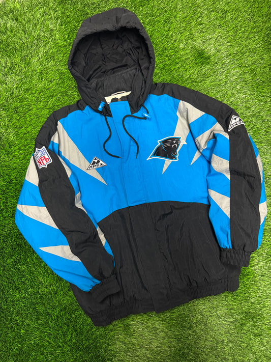90s Carolina Panthers Color Rush Shark Tooth Apex Puffer Jacket (L)