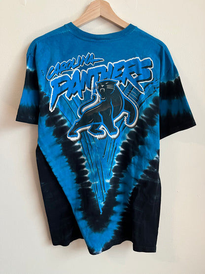 00s Carolina Panthers Majestic Tie Dye Tee (L)