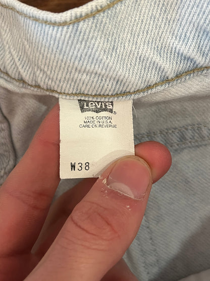 1994 Levi's 550 Orange Tab Jean Shorts (38)