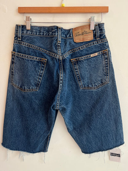 00s Levi Strauss Dark Wash Shorts (30)