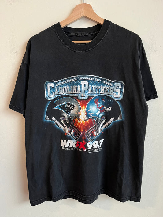 2000 Carolina Panthers WRFX 99.7 Radio Tee (L)