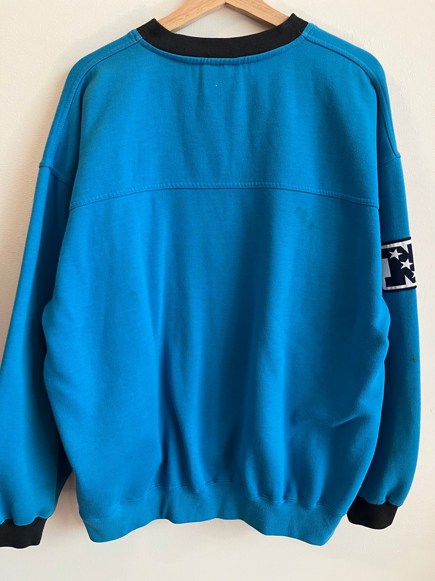 90s Carolina Panthers Blue Lee Sports Embroidered Crewneck (L)