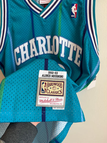 2010s Charlotte Hornets Alonzo Mourning Mitchell & Ness Jersey (L)