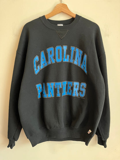 90s Carolina Panthers Russell Spell Out Crewneck (XL)