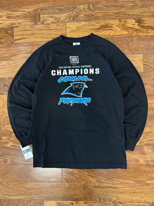 2003 Carolina Panthers Conference Champs Long Sleeve Shirt (L)