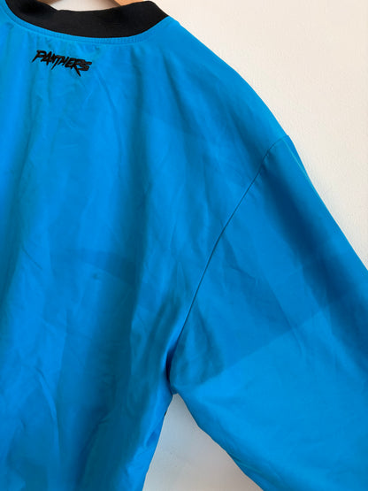 2008 Carolina Panthers NFL Blue Embroidered Cat Windbreaker (M)