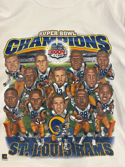 00s St Louis Rams SB XXXIV NFL Caricature Tee (XL)