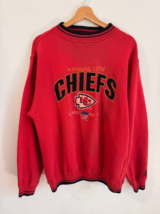 1990s Kansas City Chiefs Logo Athletic Pro Line Crewneck (XL)