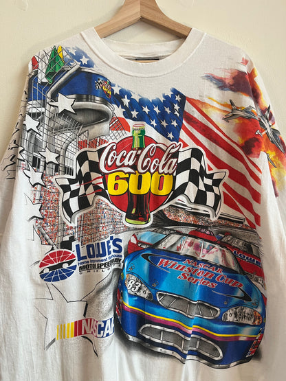 00s Nascar Lowe's Coca Cola 600 AOP Tee (XL)