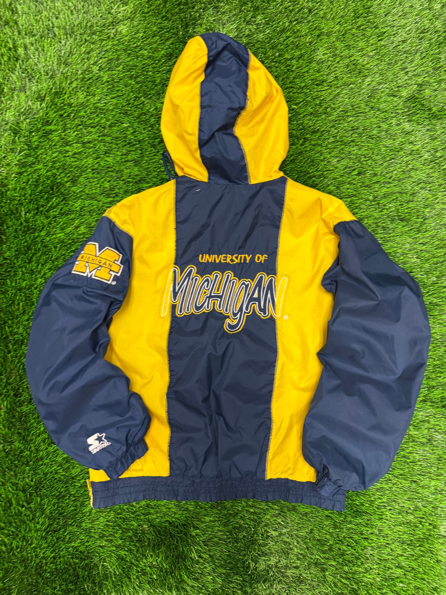 90s University of Michigan Starter Youth Windbreaker (Youth L)