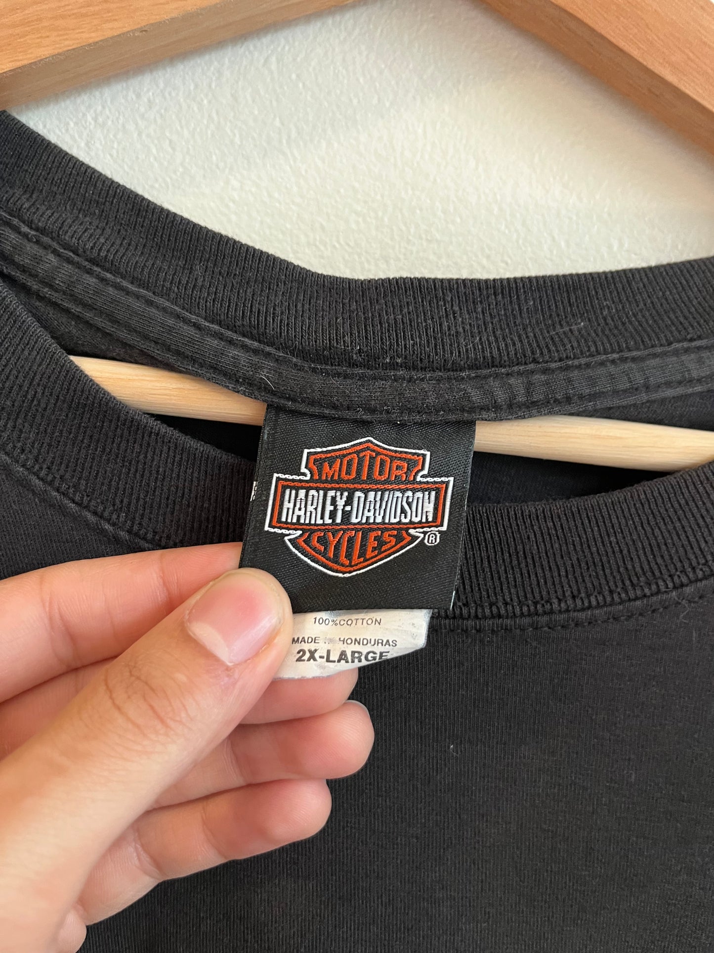 2018 Harley Davidson Sturgis Rapid City Faded Pocket Tee (XXL)
