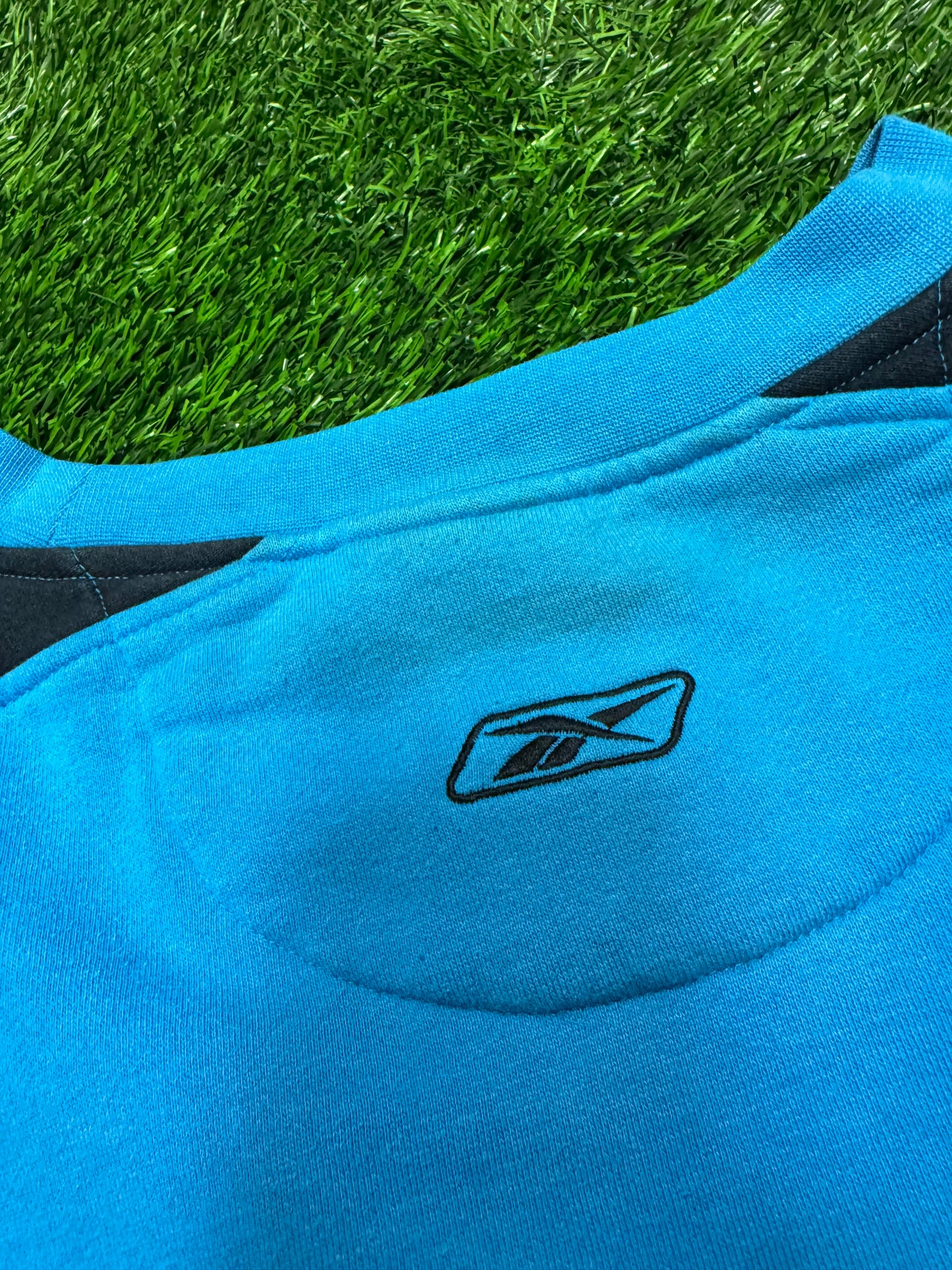 00s Carolina Panthers Blue Reebok Embroidered Crewneck (XXL)