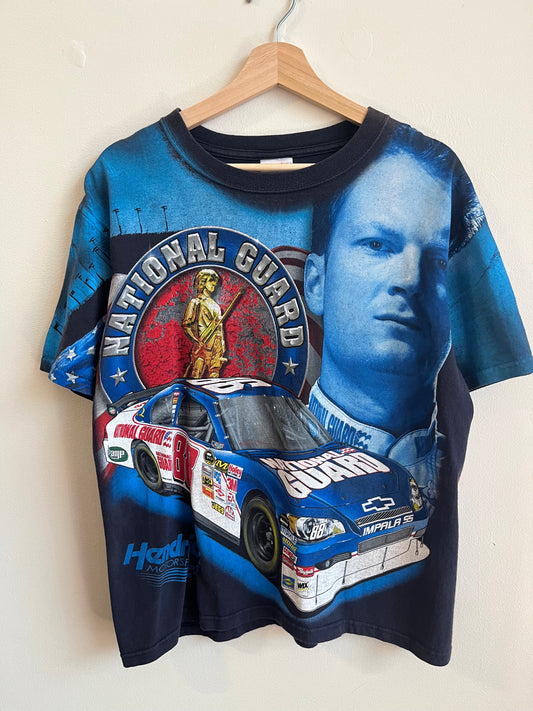 00s Dale Earnhardt Jr National Guard Nascar AOP Tee (M)