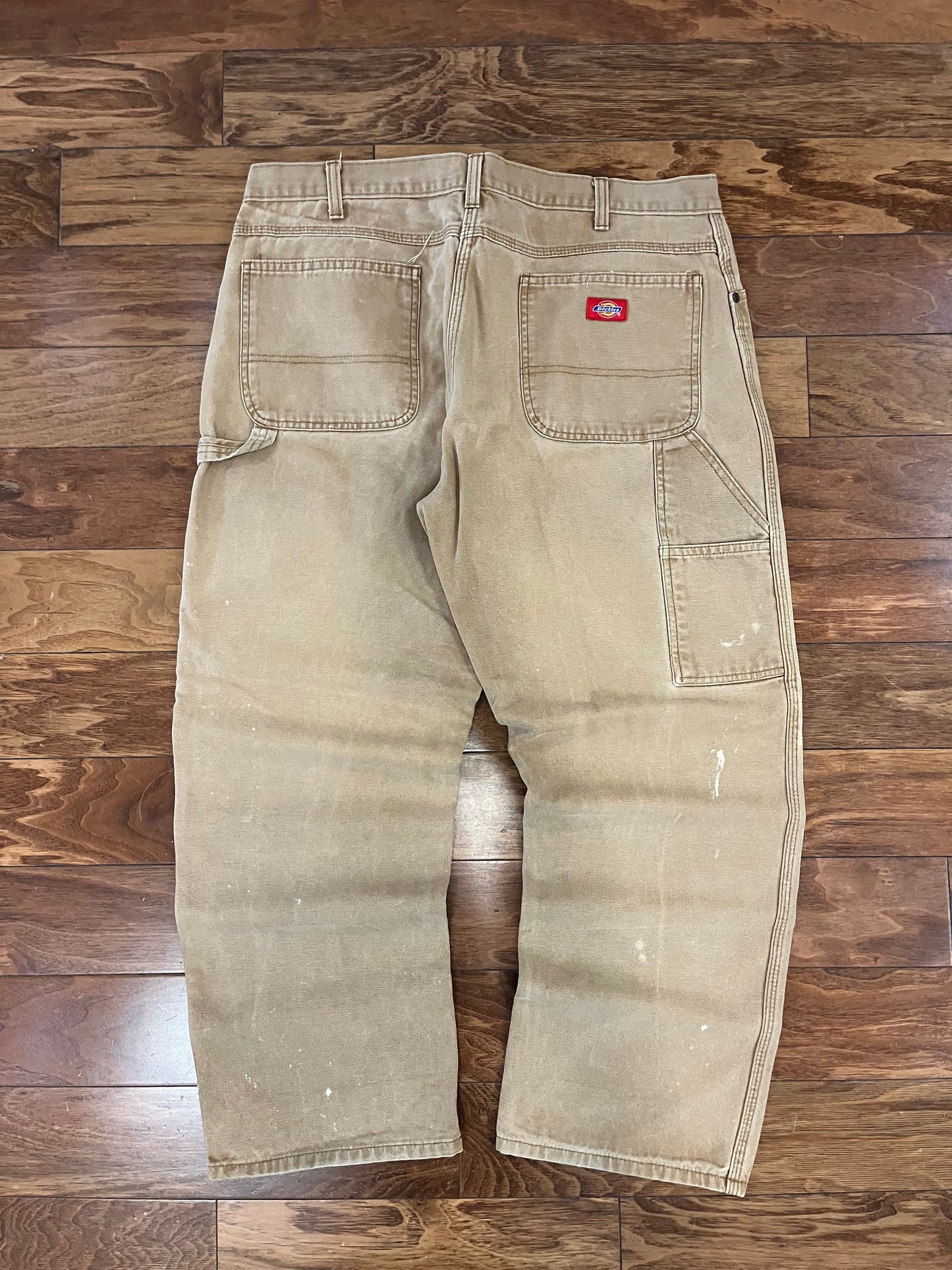00s Dickies Faded Tan Carpenter Workwear Pants (38 x 30)