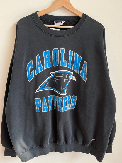1993 Carolina Panthers Black Bike Crewneck (XL)