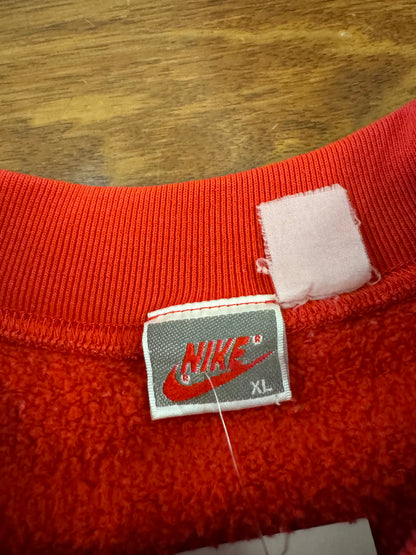 90s Nike Air Spell Out Red Vintage Crewneck (L)
