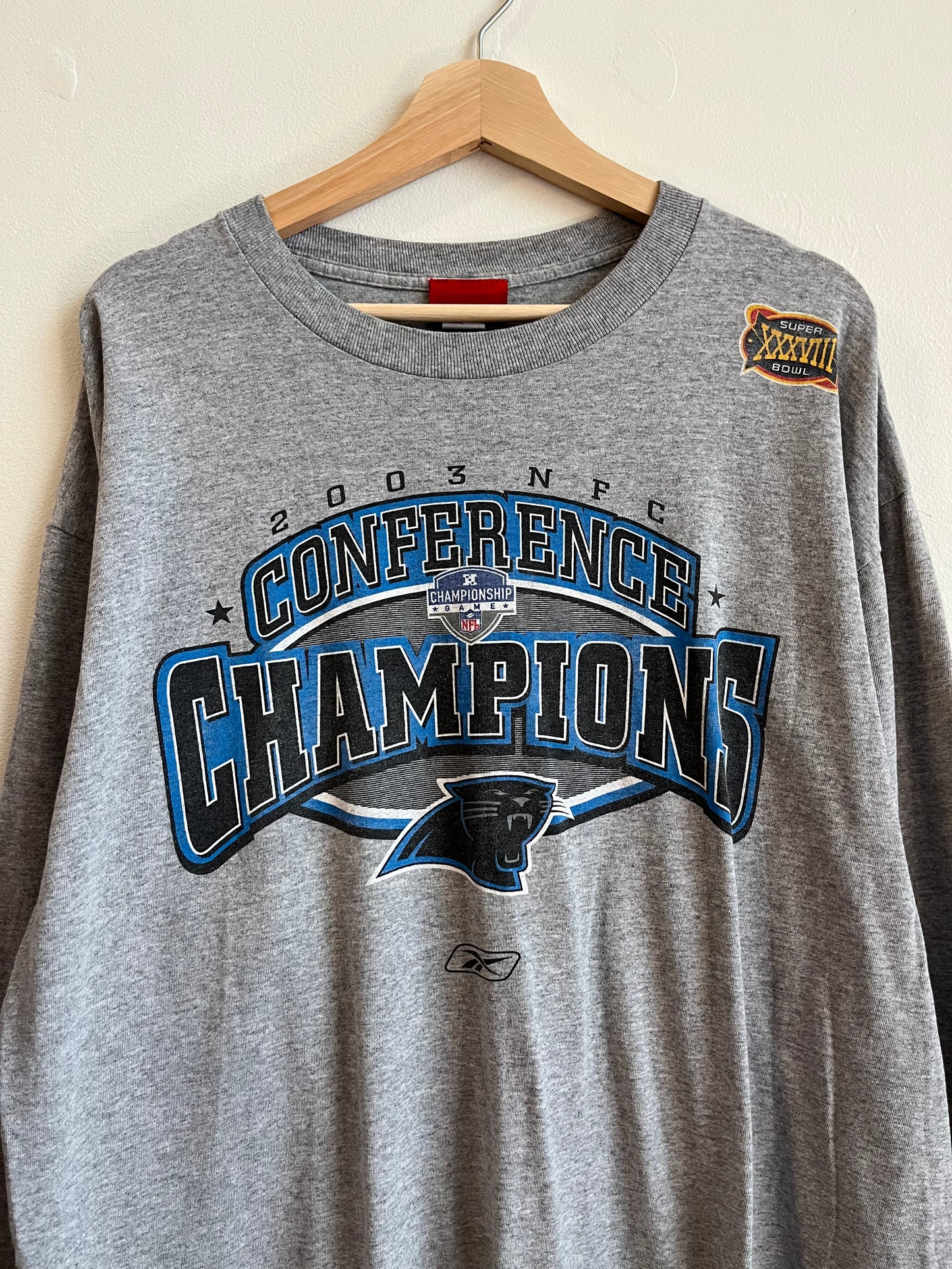 2003 Carolina Panthers Reebok Long Sleeve Shirt (L)