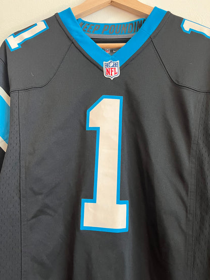 2012 Carolina Panthers Cam Newton Nike Home Jersey (M)