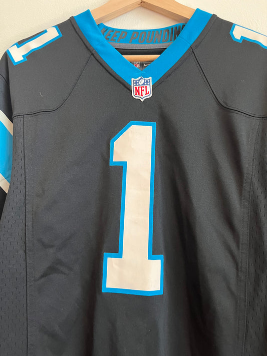 2012 Carolina Panthers Cam Newton Nike Home Jersey (M)