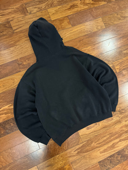 90s Appalachian State Black Paint Distressed Hoodie (XL)