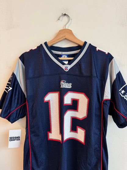 00s New England Patriots Tom Brady Reebok Home Jersey (Youth XL)