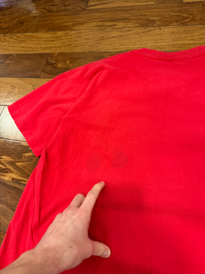 90s Coca Cola Spell Out Graphic Tee (L))