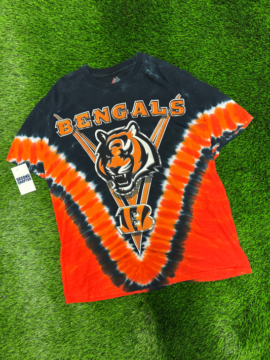00s Cincinnati Bengals Majestic Tie Dye Tee (L)