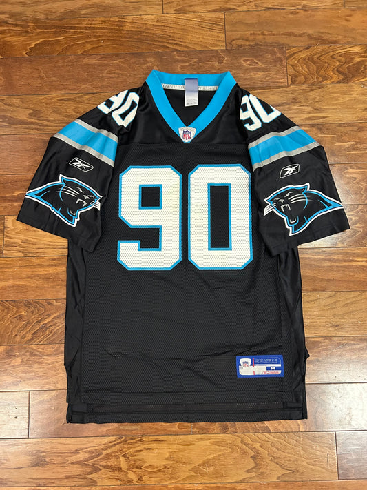 00s Carolina Panthers Julius Peppers Reebok Jersey (M)
