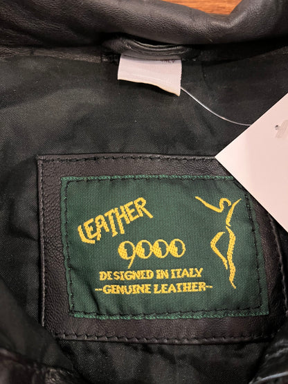 90s I Love Jesus Italian Leather Vintage Jacket (XXL)