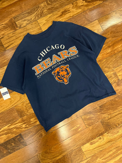 90s Chicago Bears NFL Spell Out Boxy Tee (XXL)