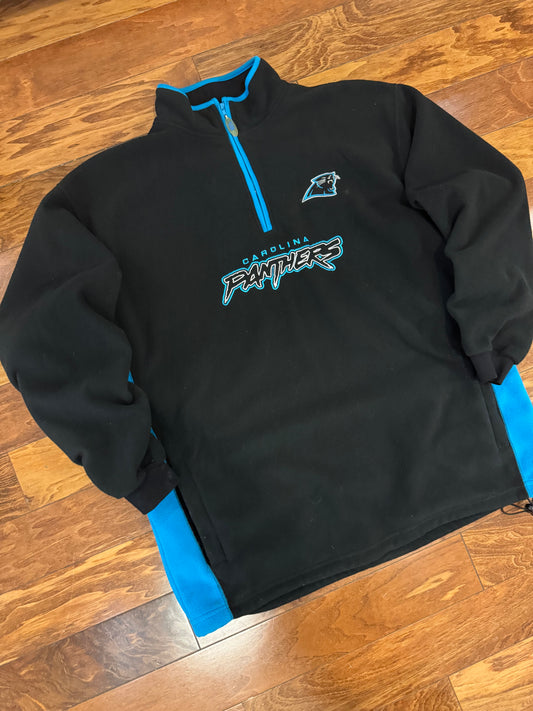 00s Carolina Panthers Quarter Zip Fleece Sweater (XL)