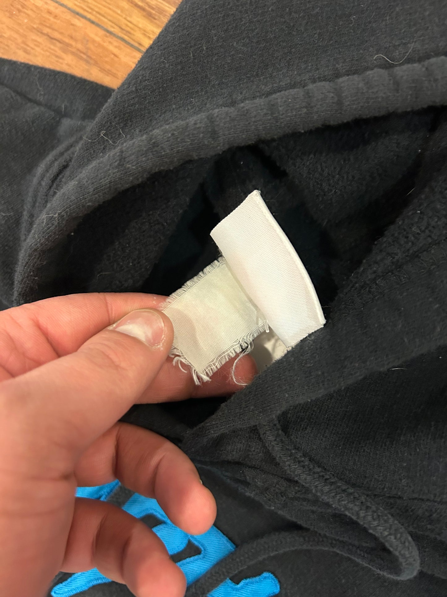 00s Carolina Panthers NFL Cat Scratch Hoodie (XL)