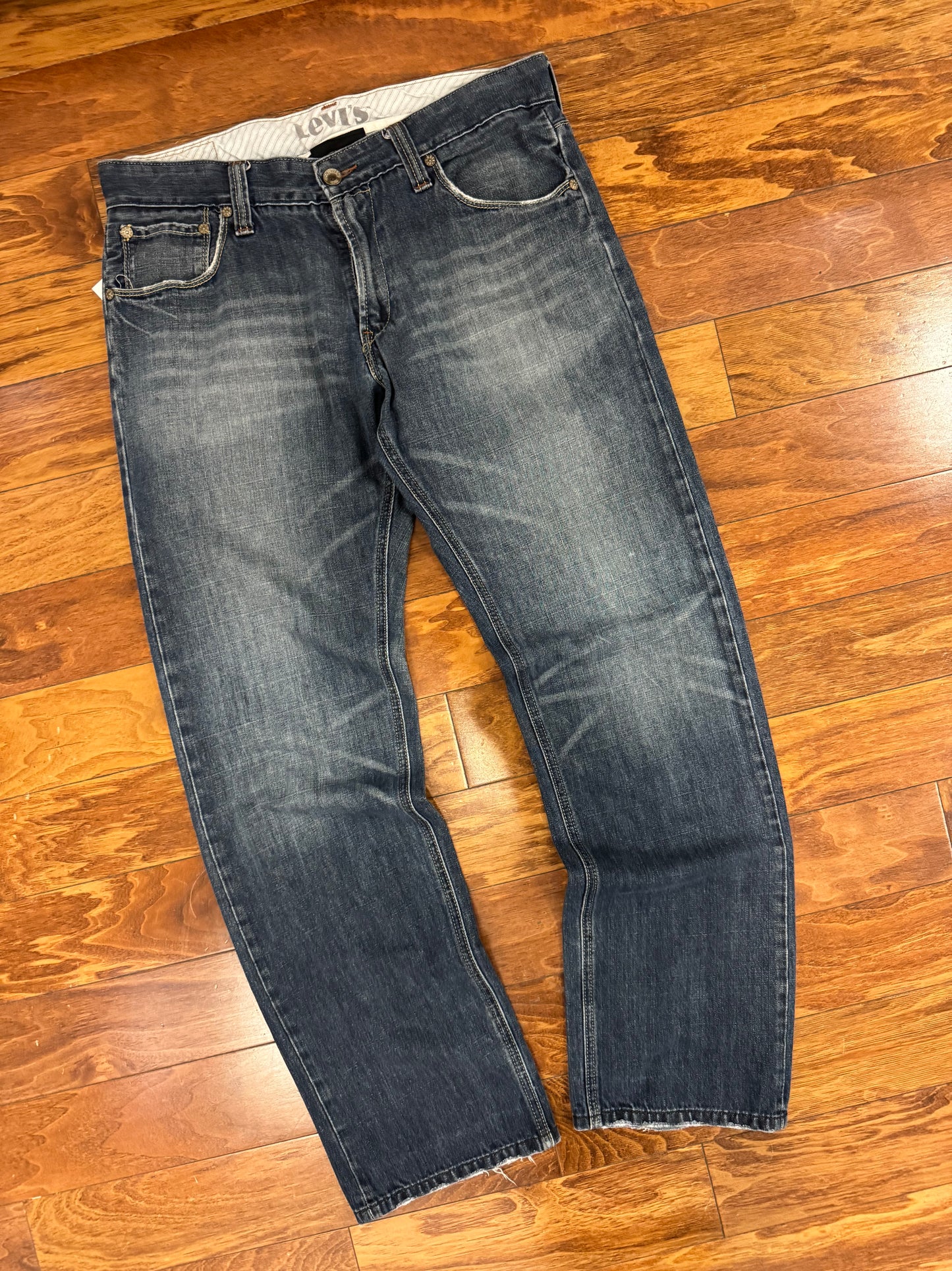 2007 Levi's Slim Straight Dark Wash Jeans (36 x 34)
