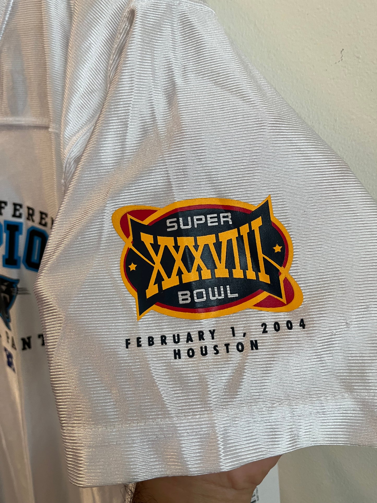 2004 Carolina Panthers Super Bowl Jersey (Youth XL)