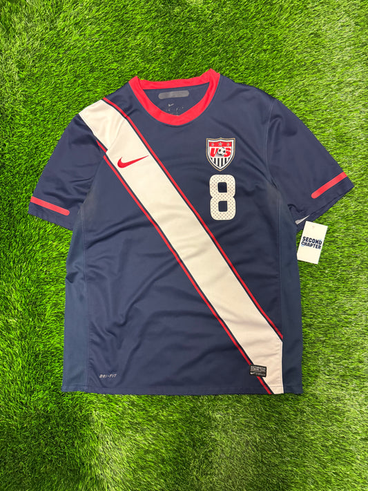 2010 USA Clint Dempsey #8 Vintage Nike World Cup Kit Jersey (L)