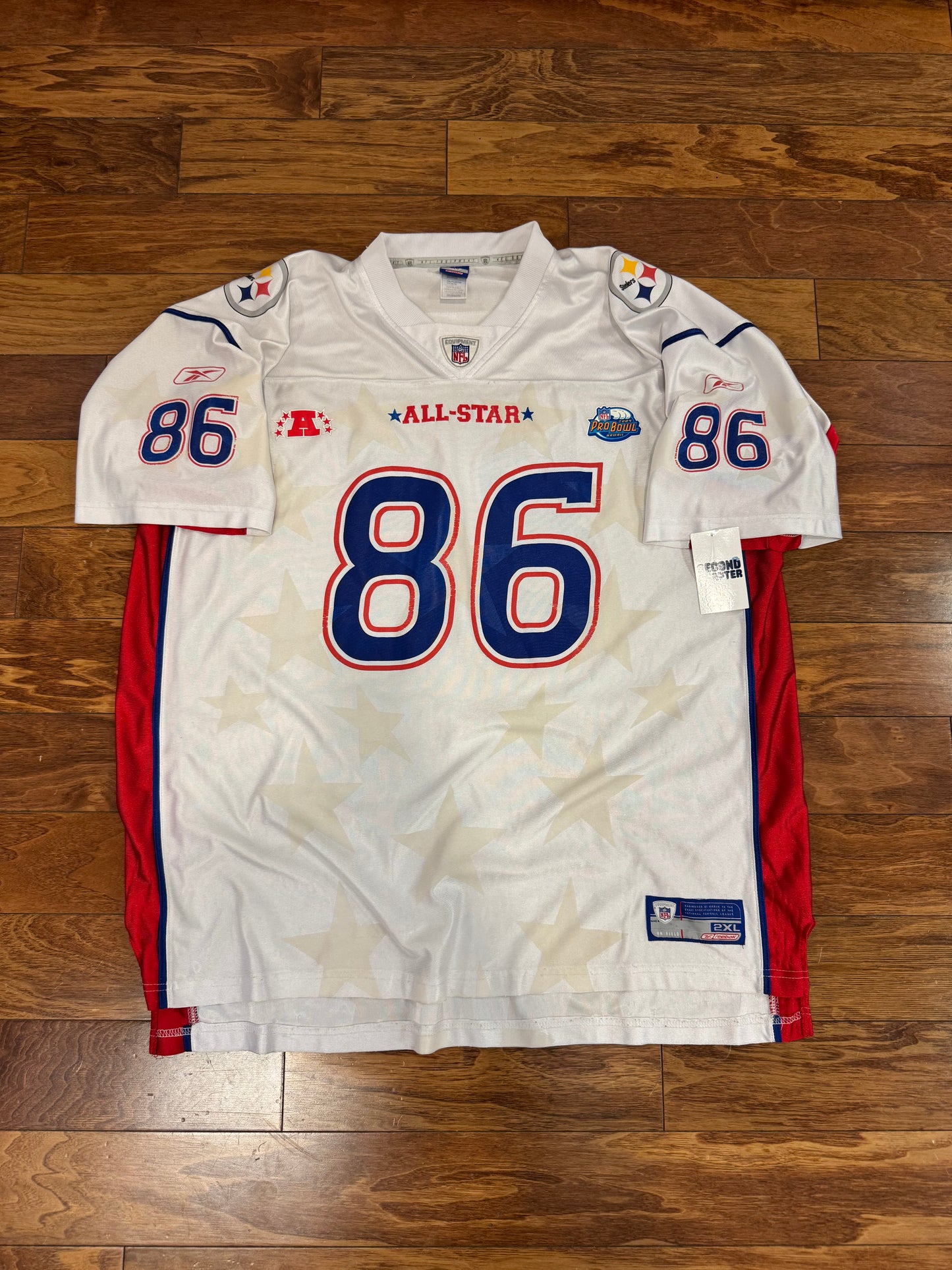2004 Pittsburgh Steelers Hines Ward Pro Bowl Reebok Jersey (XXL)